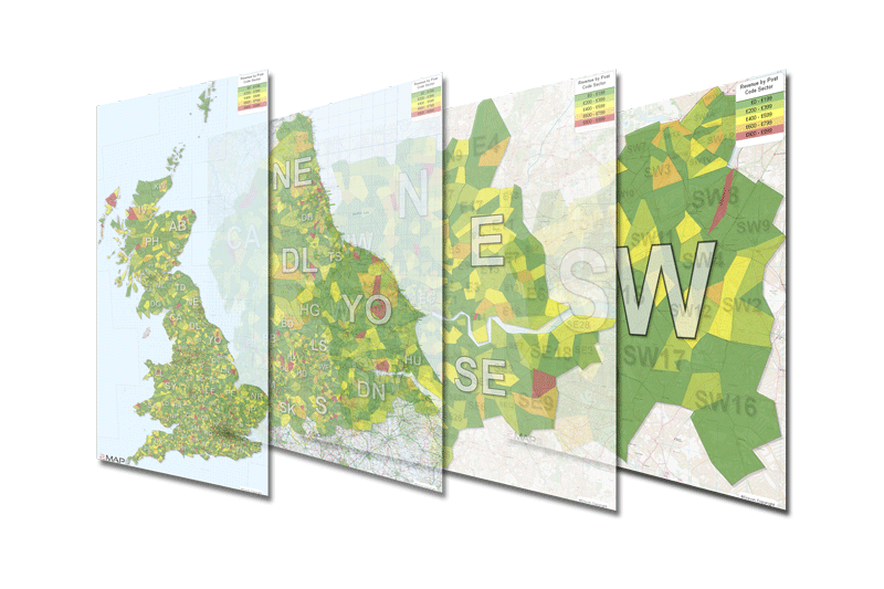 postcode heat maps