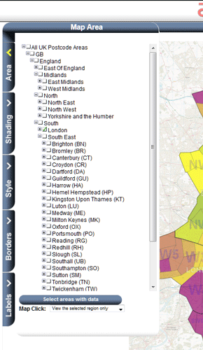 Use the 'Area Tree' tool.